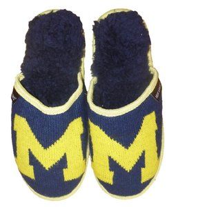 Womens UNIVERSITY of MICHIGAN Scuff Slippers NWT